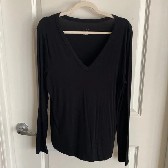A New Day V Neck Long Sleeve - Picture 1 of 3